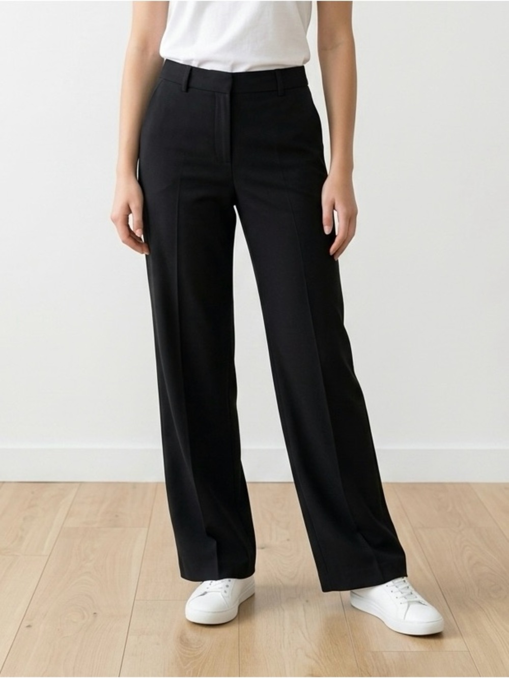 Max studio Black Wide-Leg Women’s Trousers